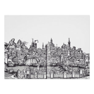 Pôster Cidade de Basileia na Suiça noroeste