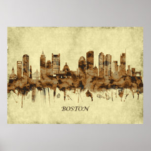 Poster Cidade de Boston Massachusetts
