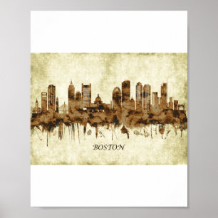 Poster Cidade de Boston Massachusetts