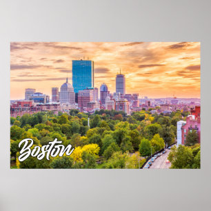 Poster Cidade De Boston, Massachusetts, EUA