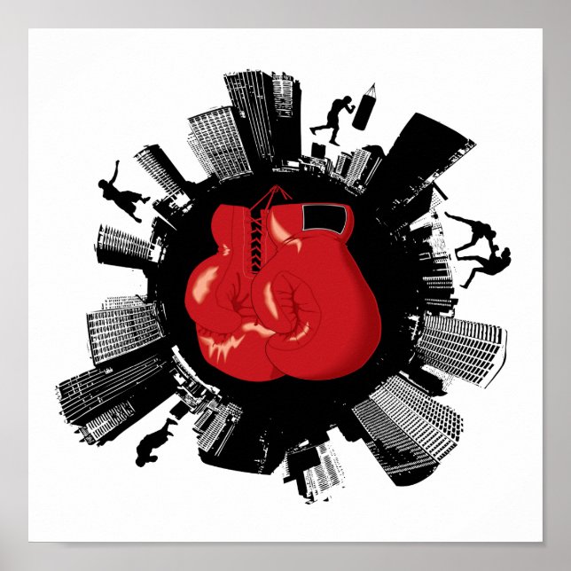 Pôster Cidade de Boxing (Frente)