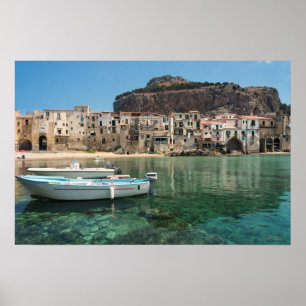 Poster Cidade de Cefalu na Sicília
