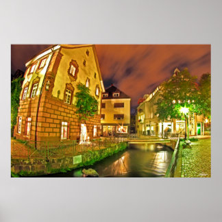 Poster Cidade de conto de fadas Freiburg