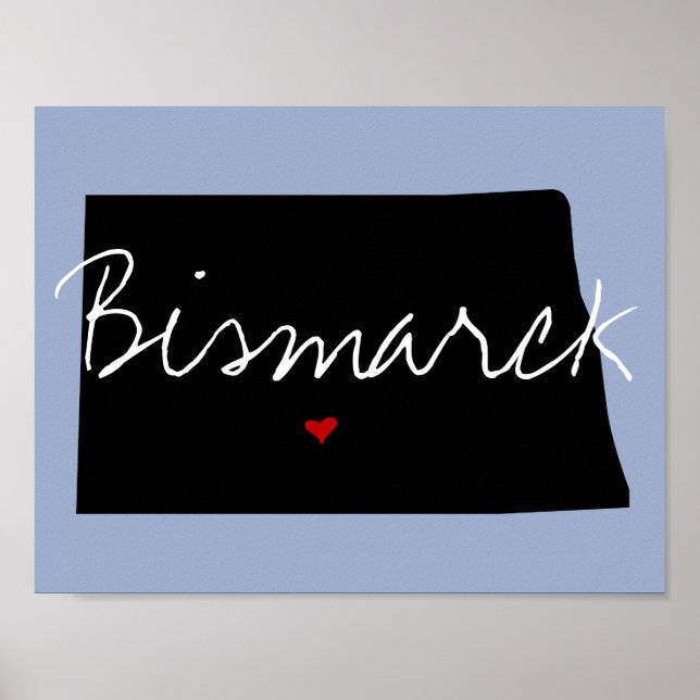 Pôster Cidade de Dakota do Norte (Frente)