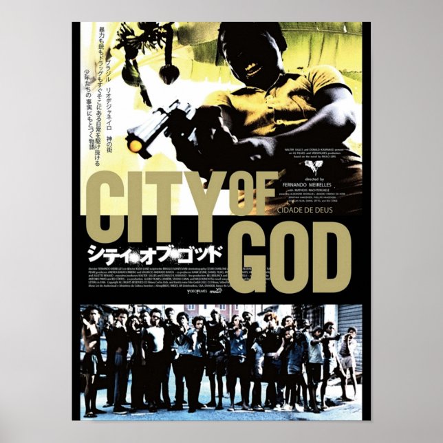 Poster cidade de deus city of god japanese (Frente)