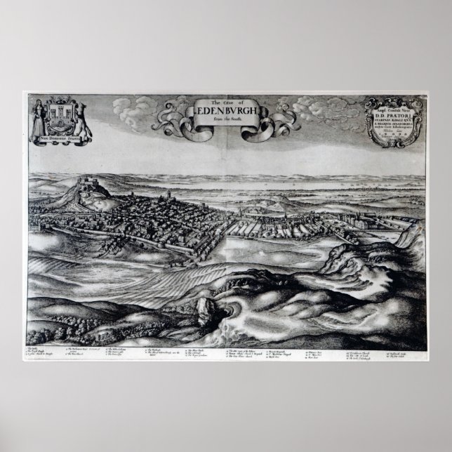 Pôster Cidade de Edimburgo do Sul (Frente)