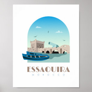Poster Cidade de Essaouira morocco Skyline