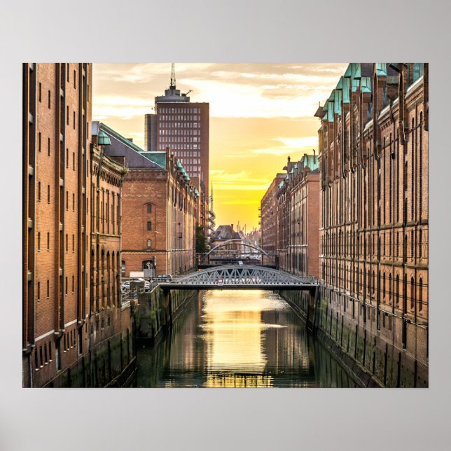 Poster Cidade de HamburgoScape (Frente)