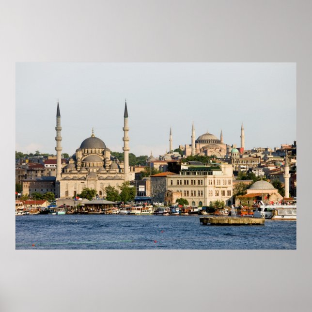 Pôster Cidade de Istambul Skyline (Frente)