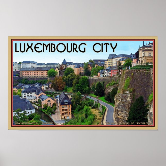 Pôster Cidade de Luxemburgo (Frente)