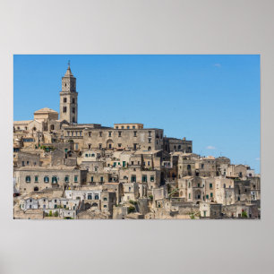 Pôster Cidade de Matera dos di de Sassi em Italia