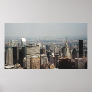Poster Cidade de Nova York com Chrysler Building