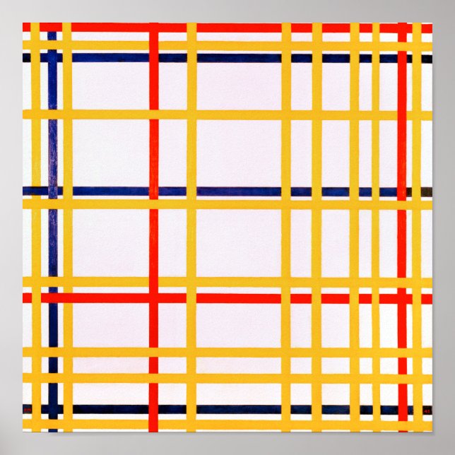 Poster Cidade de Nova York I | Piet Mondrian | (Frente)
