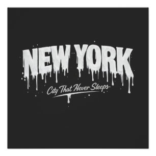 Pôster Cidade de Nova York Que Nunca Dorme