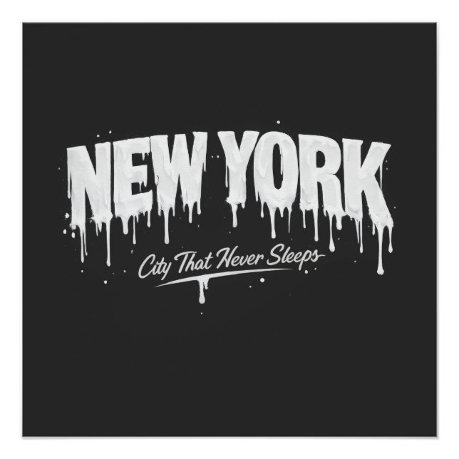 Pôster Cidade de Nova York Que Nunca Dorme (Frente)