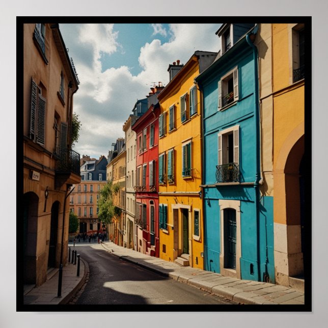 Poster Cidade de Paris charmosa (Frente)