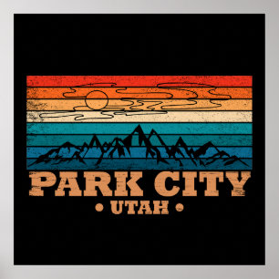 Poster Cidade de Park Utah vintage