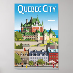 Poster Cidade de Quebec - Canadá