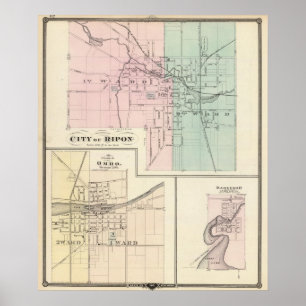 Poster Cidade de Ripon, Aldeia de Omro, Dartford