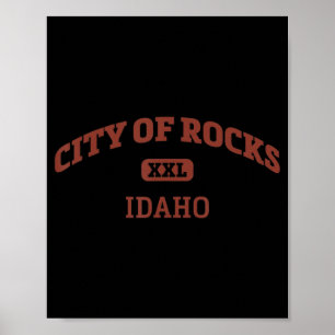 Poster Cidade De Rocks College Style Rock Escala Des