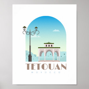 Poster Cidade de Tetouan morocco Skyline