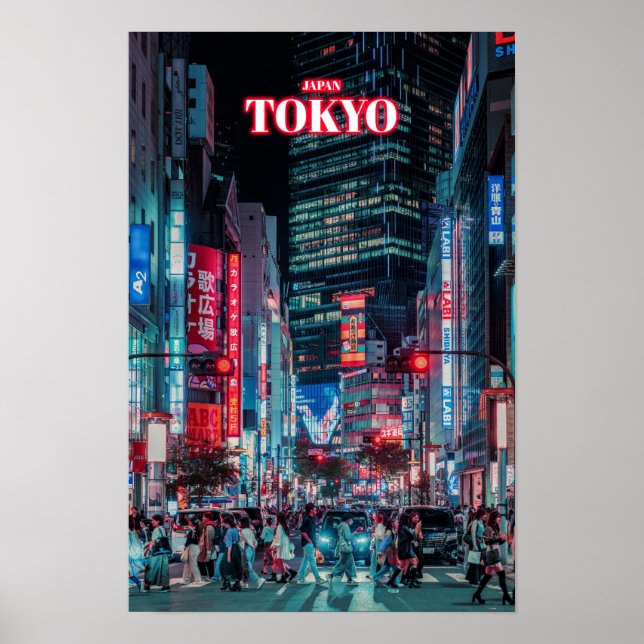 Poster Cidade de Tóquio 2 - Japão (Frente)