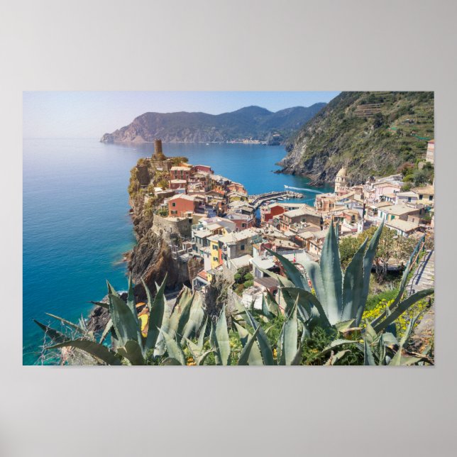 Poster Cidade de Vernazza no Cinque Terre (Frente)