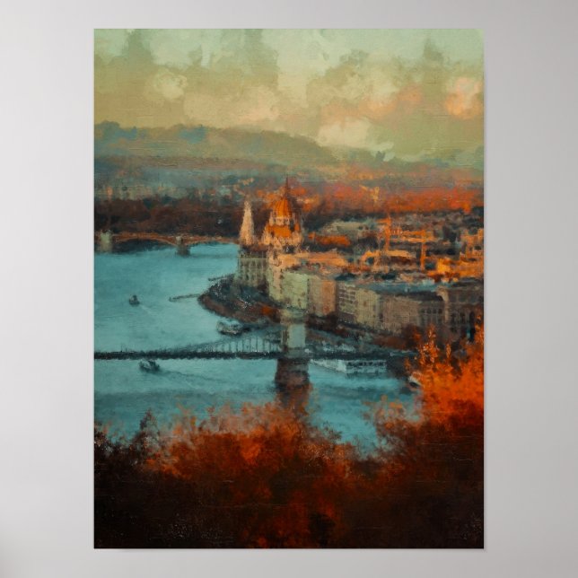Poster Cidade de Vintage (Frente)