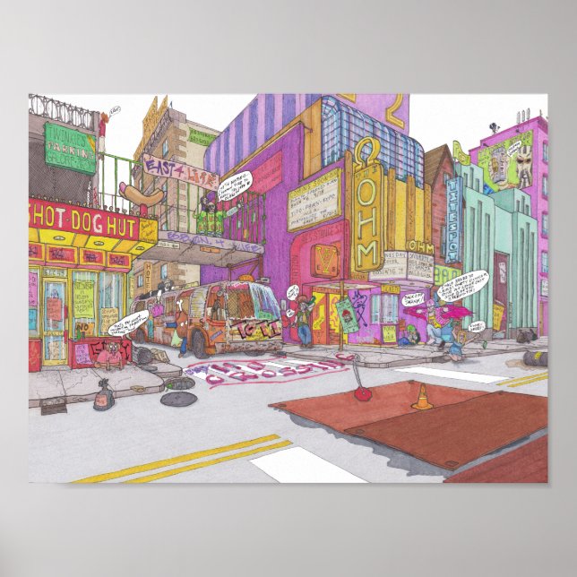 Poster Cidade de Voltz 2025 desenho número 1: Ohm (Frente)