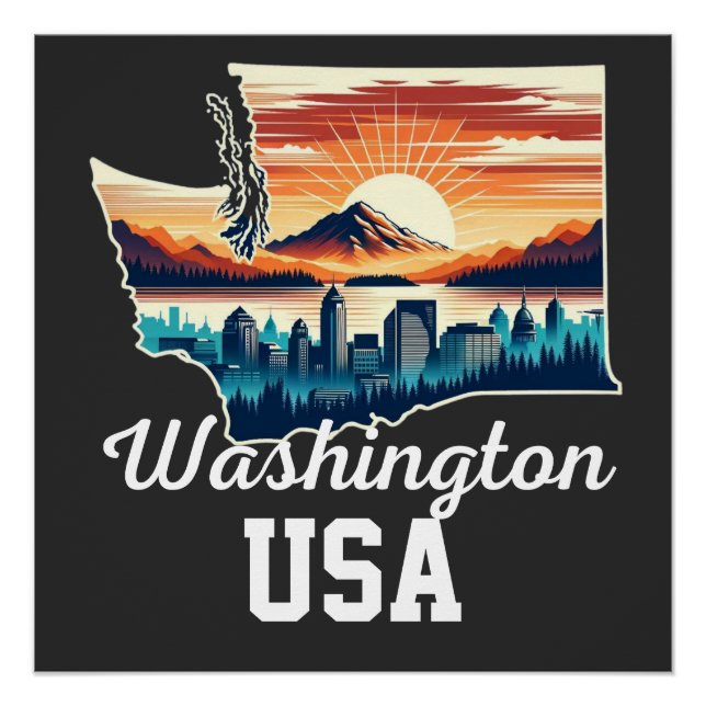 Pôster cidade de Washington (Frente)