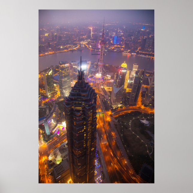 Poster Cidade de Xangai centro (Frente)