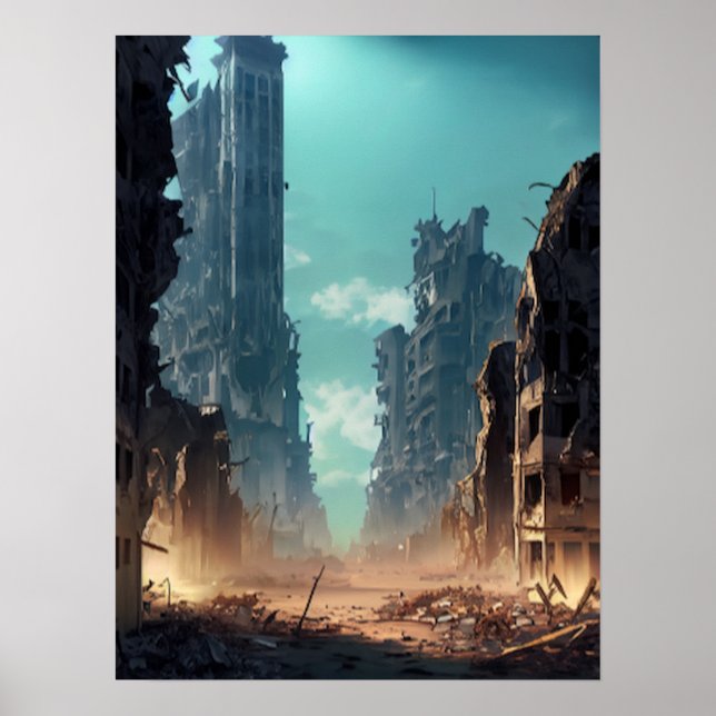 Poster Cidade Destruída (Frente)