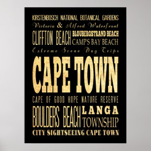 Poster Cidade do Cabo, África do Sul