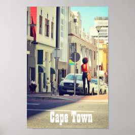 Poster Cidade do Cabo, África do Sul, Ver paisagem digita