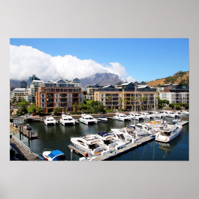 Pôster Cidade do Cabo, Porto da África do Sul (Frente)