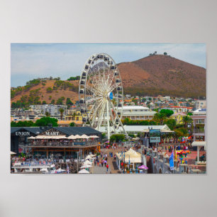 Poster Cidade do Cabo Zona Frontal Cityscape África do Su