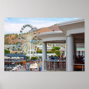 Poster Cidade do Cabo Zona Frontal Cityscape África do Su