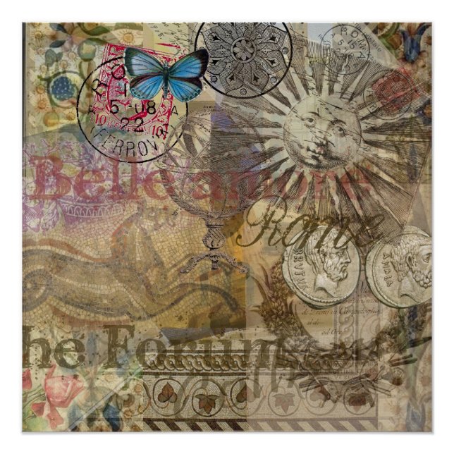 Pôster Cidade do Feriado em Roma, Itália, Viagem (Frente)