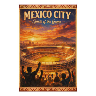 Pôster CIDADE DO MÉXICO – Espírito do Jogo