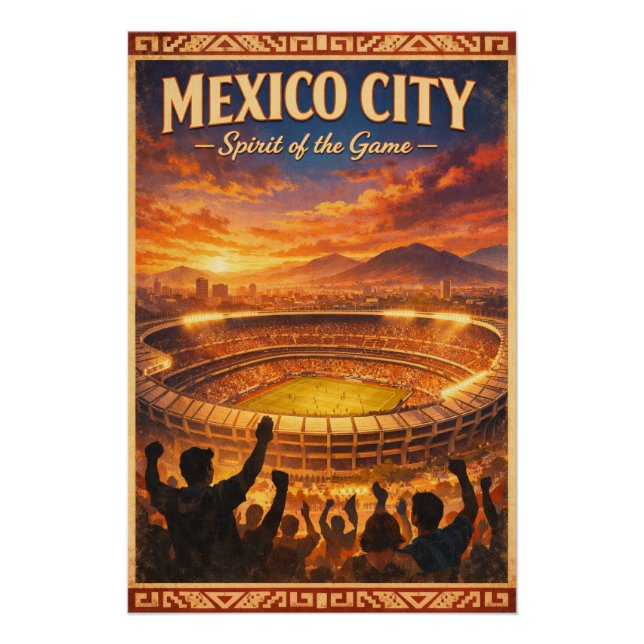 Pôster CIDADE DO MÉXICO – Espírito do Jogo (Frente)