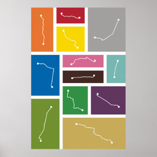 Poster Cidade do México - paletas do trânsito