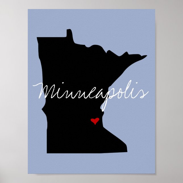 Pôster Cidade do Minnesota (Frente)