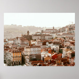 Poster Cidade do Porto durante o pôr do sol