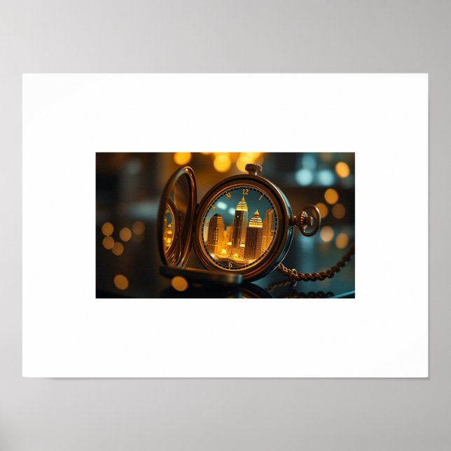 Poster Cidade do Tempo - Sonhos Urbanos Armados em Bolso  (Frente)