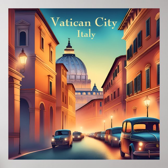 Poster Cidade do vaticano Itália (Frente)