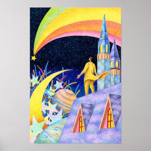 Poster Cidade dos Meteoros. (Frente)