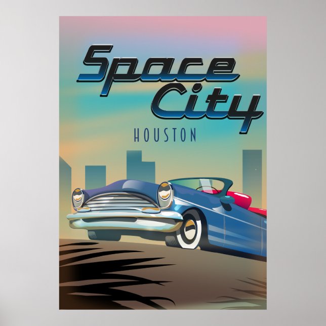 Poster Cidade espacial Houston (Frente)