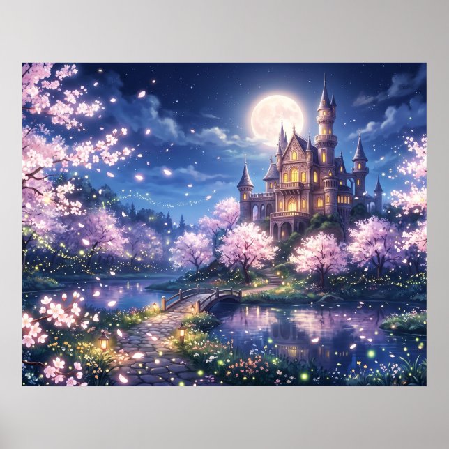 Poster Cidade Fantasia e Castelo (Frente)