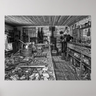 POSTER CIDADE FANTASMA DE MONTANA DA CIDADE DE NEVADA DA