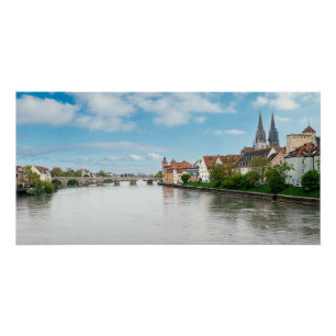 Pôster Cidade histórica de Regensburg, Alemanha